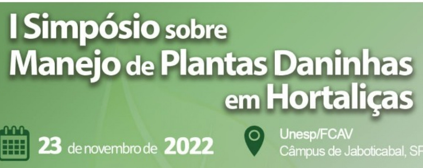 I SIMPÓSIO SOBRE MANEJO DE PLANTAS DANINHAS EM HORTALIÇAS